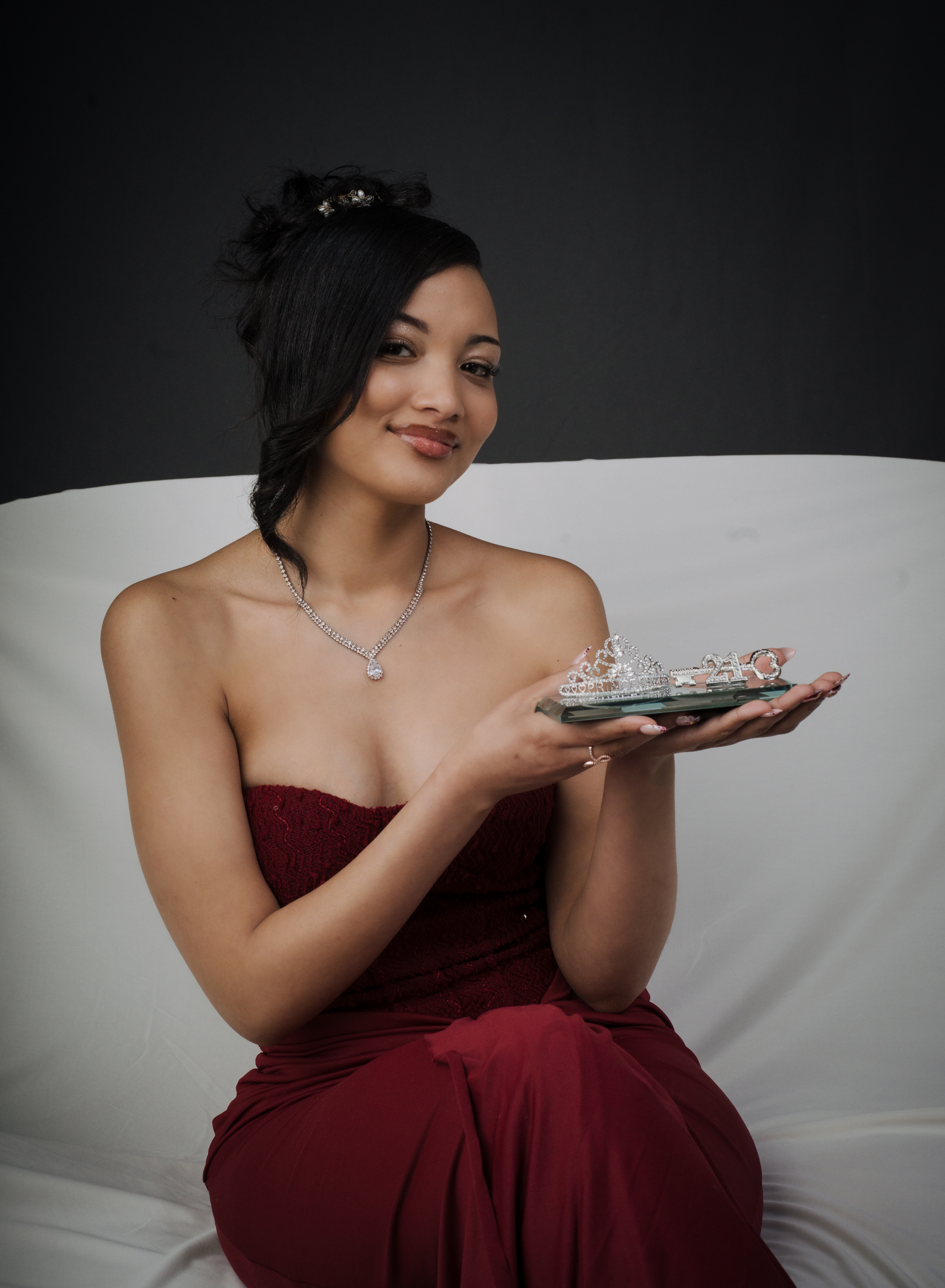 Birthday portrait with tiara