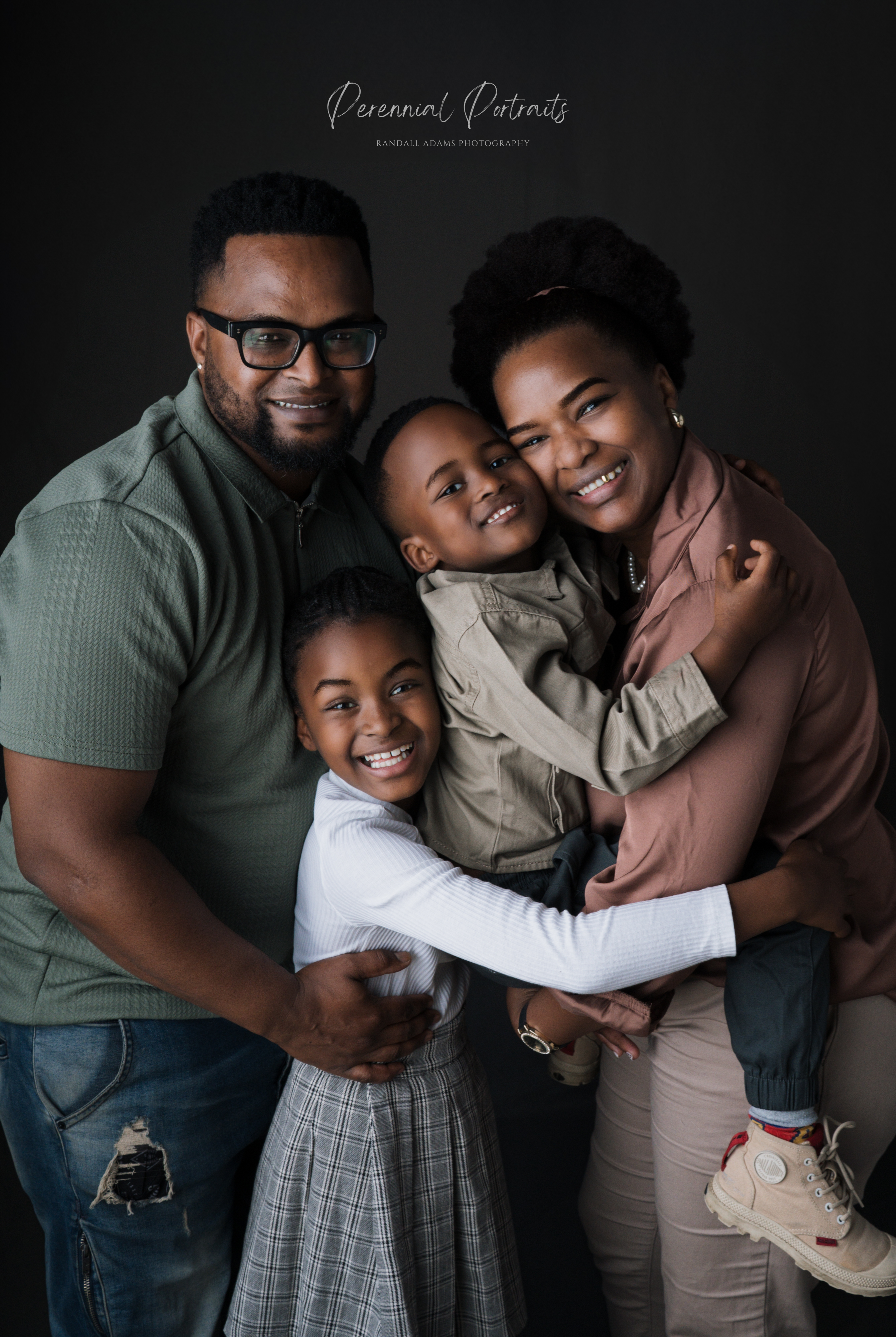 Studio family portrait