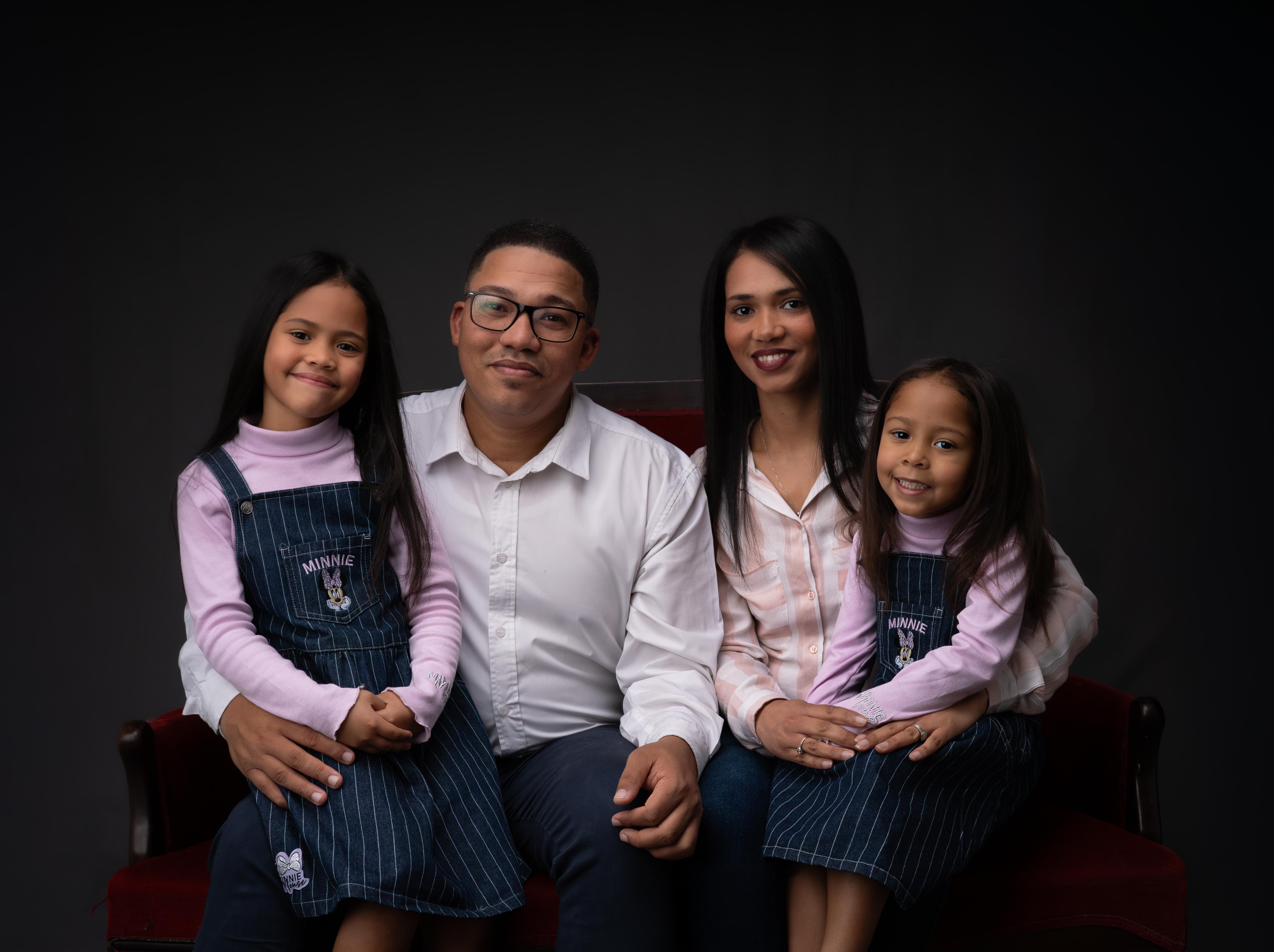 Family studio portrait