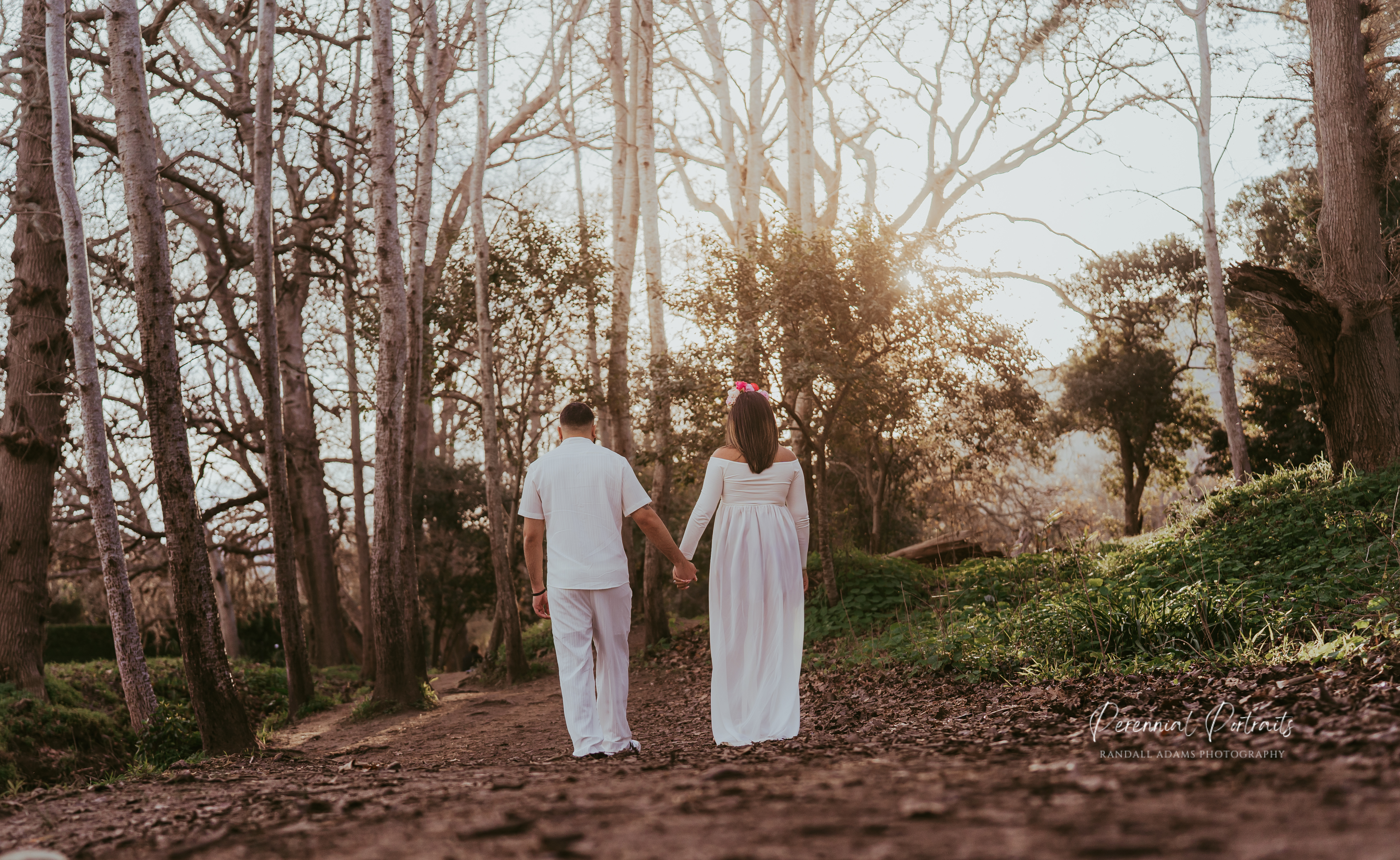 Expecting parents walking together