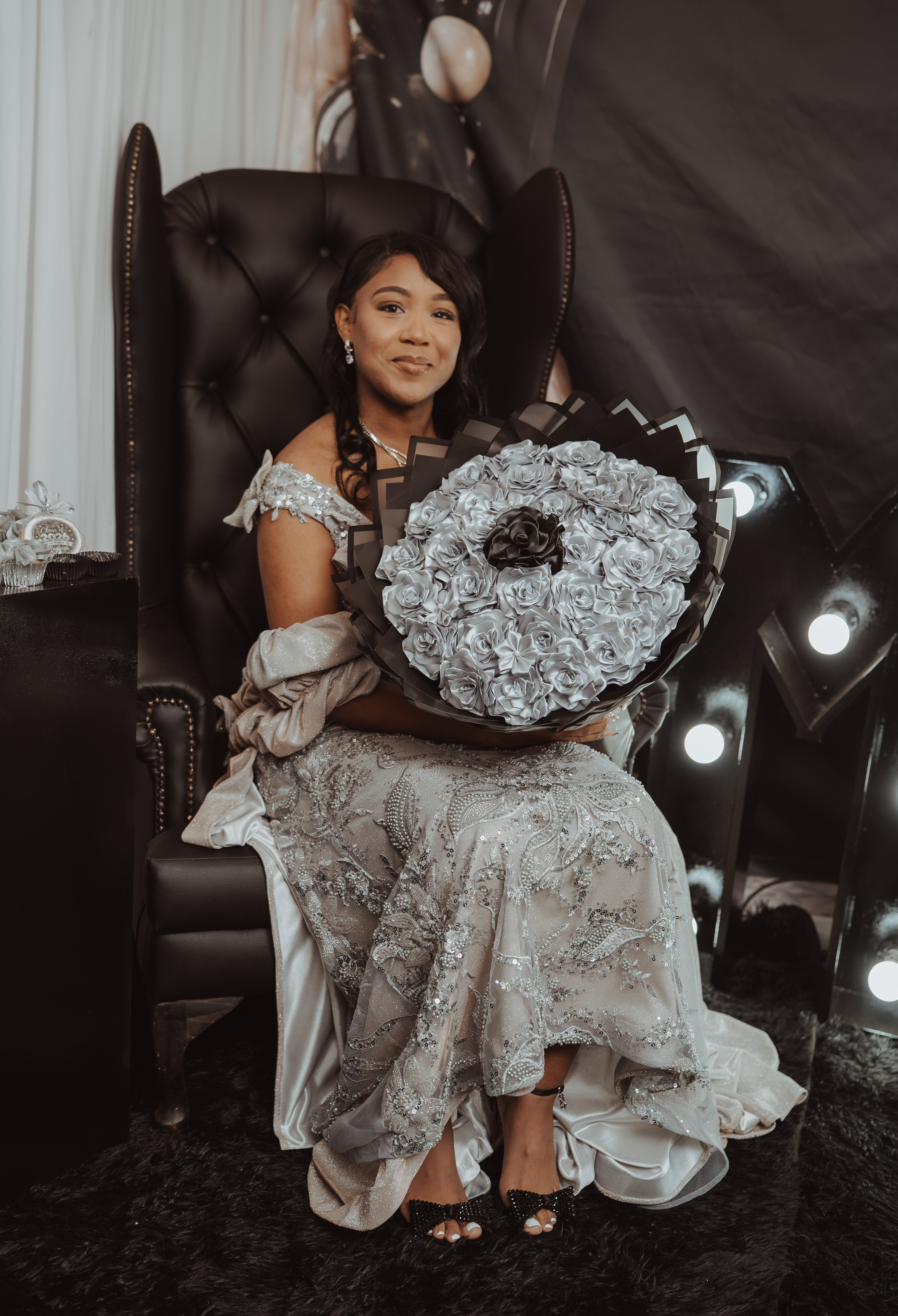Matric Ball bouquet portrait