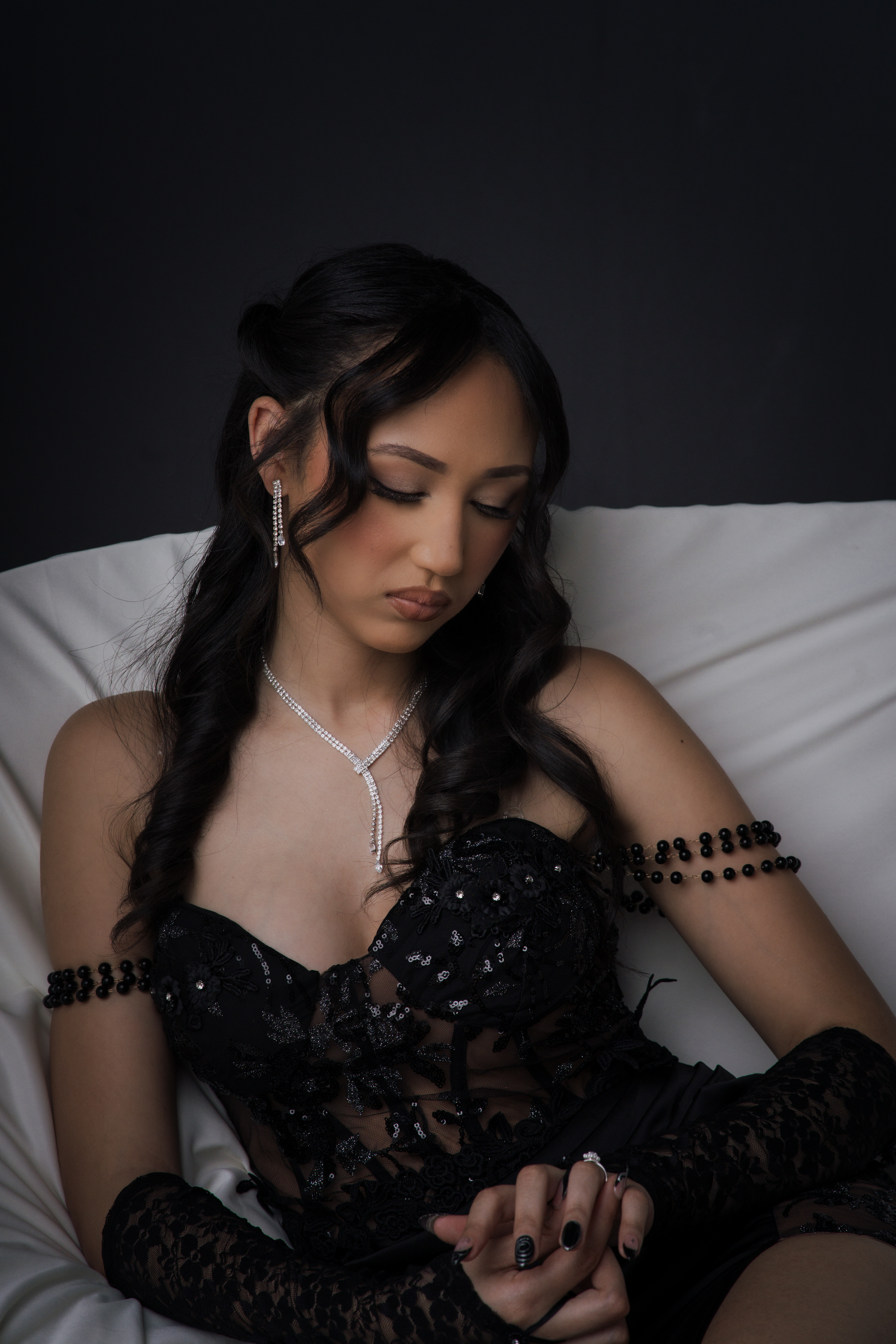 Black dress formal portrait